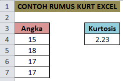 Fungsi dan Cara Menggunakan Rumus KURT Dalam Microsoft Excel